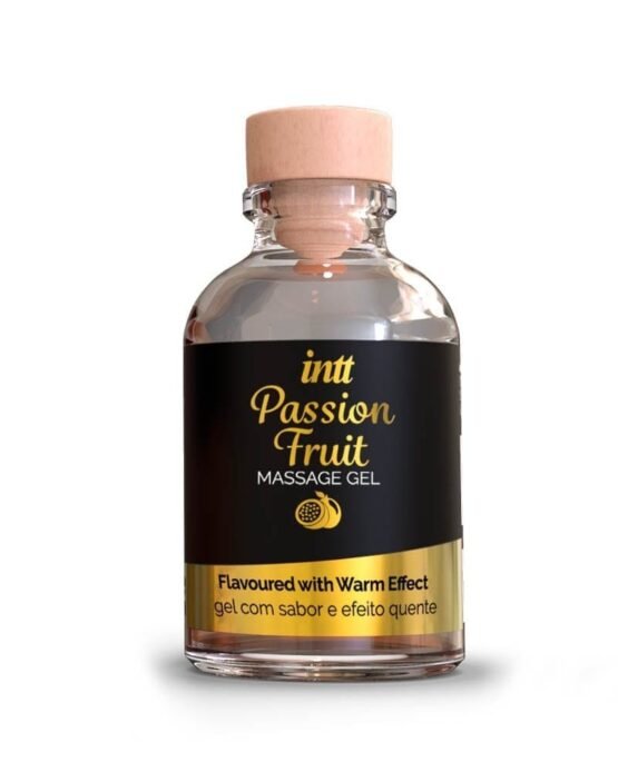 MASSAGE GEL PASSION FRUIT GLASS BOTTLE 30ML + BOX - Image 2