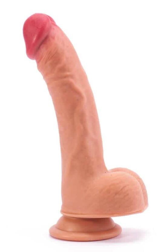8" Dual-Layered Silicone Nature Cock Flesh - Image 3