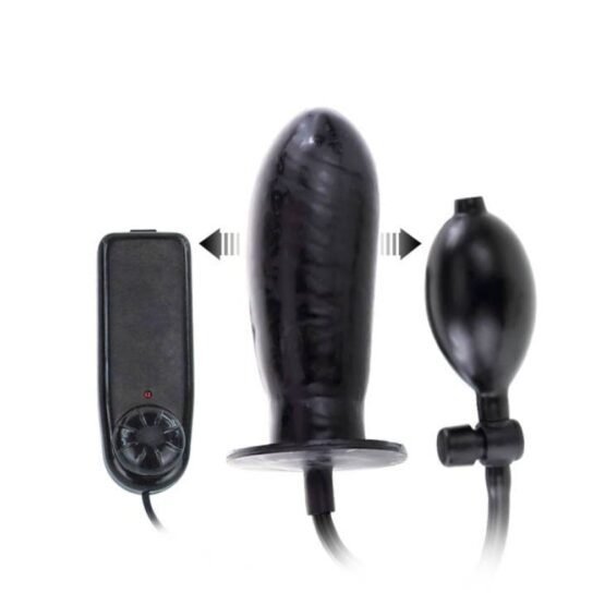 Bigger Joy Inflatable Penis Black 2 - Image 3