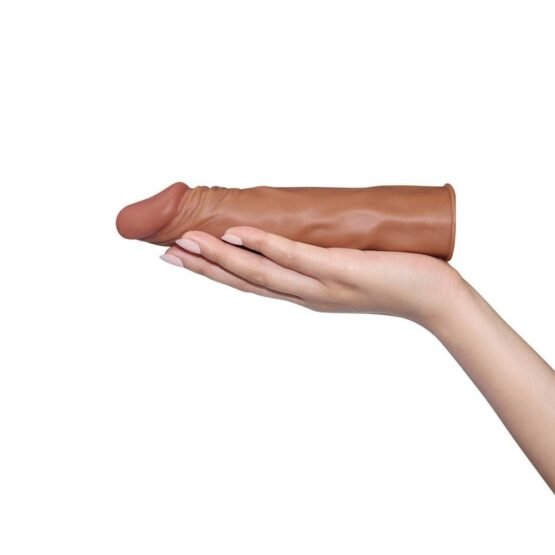 Pleasure X-Tender Penis Sleeve Brown 4 - Image 3