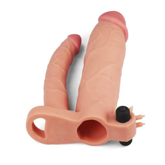 Add 3" Vibrating Double Penis Sleeve - Image 3