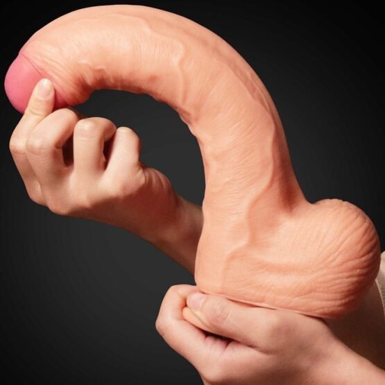 11 Dual Layer Platinum Silicone Cock - Image 3