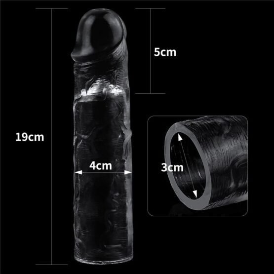 Flawless Clear Penis Sleeve Add 2'' - Image 7