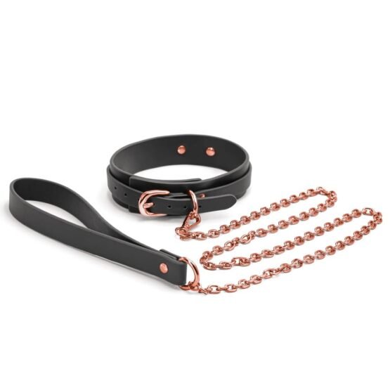 Bondage Couture - Collar and Leash - Black - Image 2