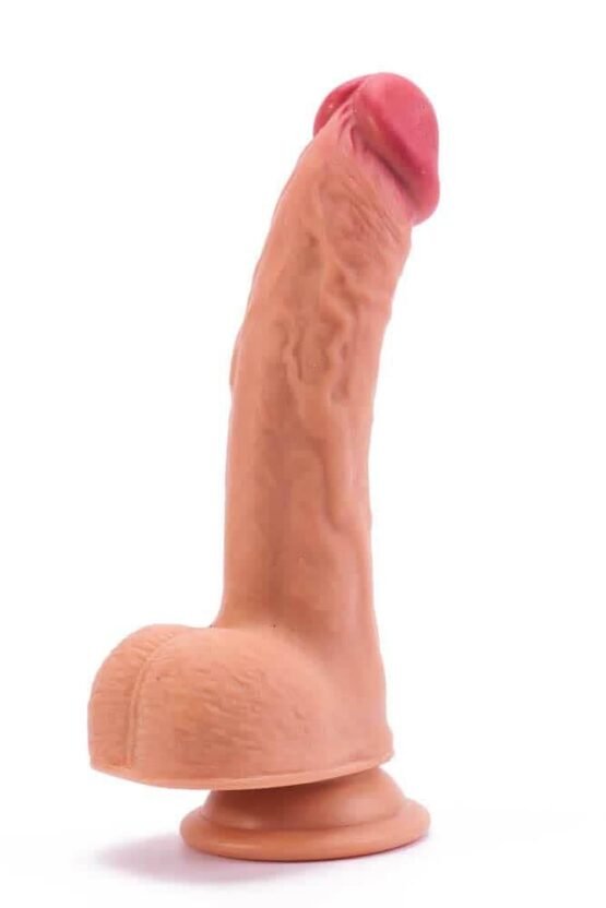 8" Dual-Layered Silicone Nature Cock Flesh - Image 5