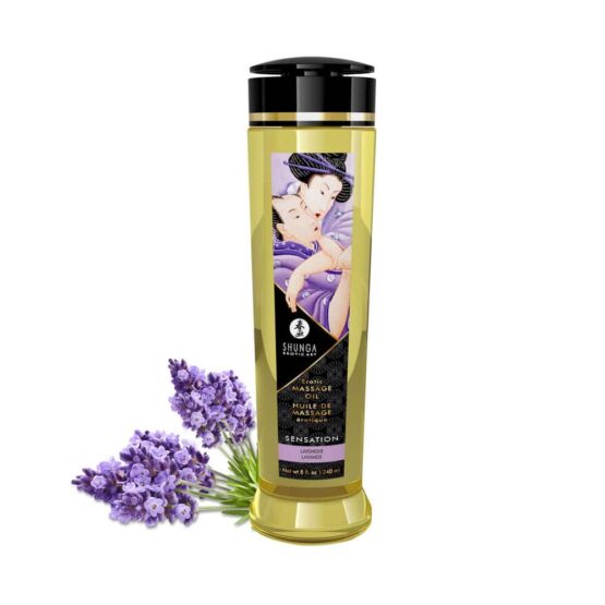 EROTIC MASSAGE OIL 240 ml / 8 oz LAVENDER - Image 2