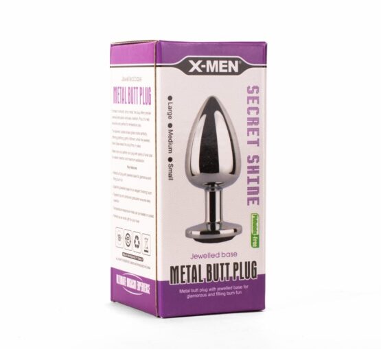 X-MEN Secret Shade Metal Butt Plug Black S - Image 2