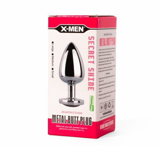 X-MEN Secret Shade Metal Butt Plug Red S - Image 2