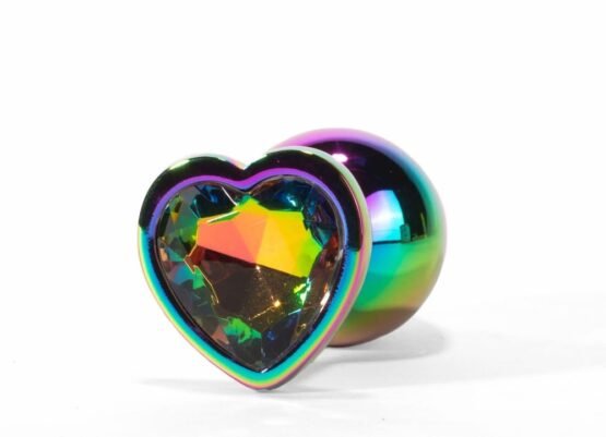 X-MEN Secret Shine Metal Butt Plug Rainbowheart L - Image 6