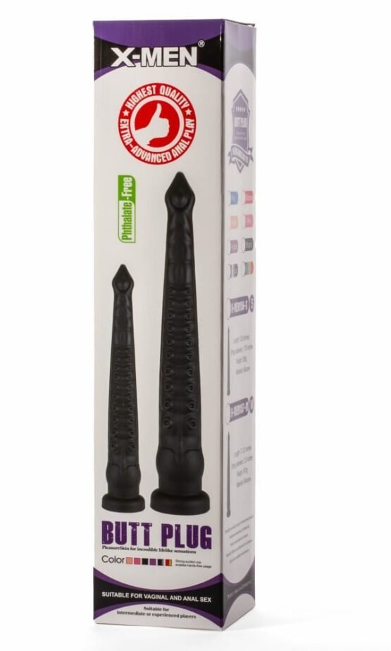 X-Men 12.6" Butt Plug Silicone Black - Image 3