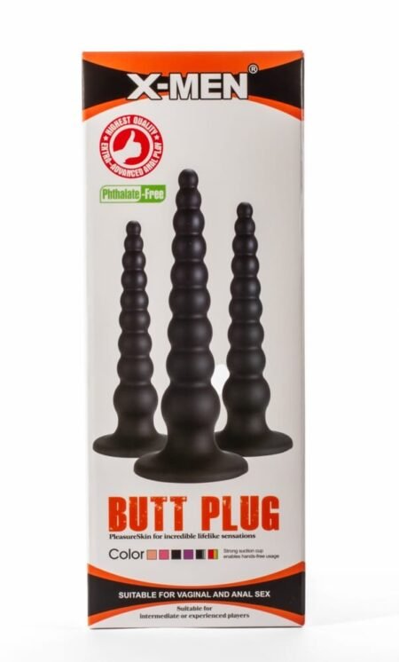 X-Men 7.87'' Butt Plug Black S