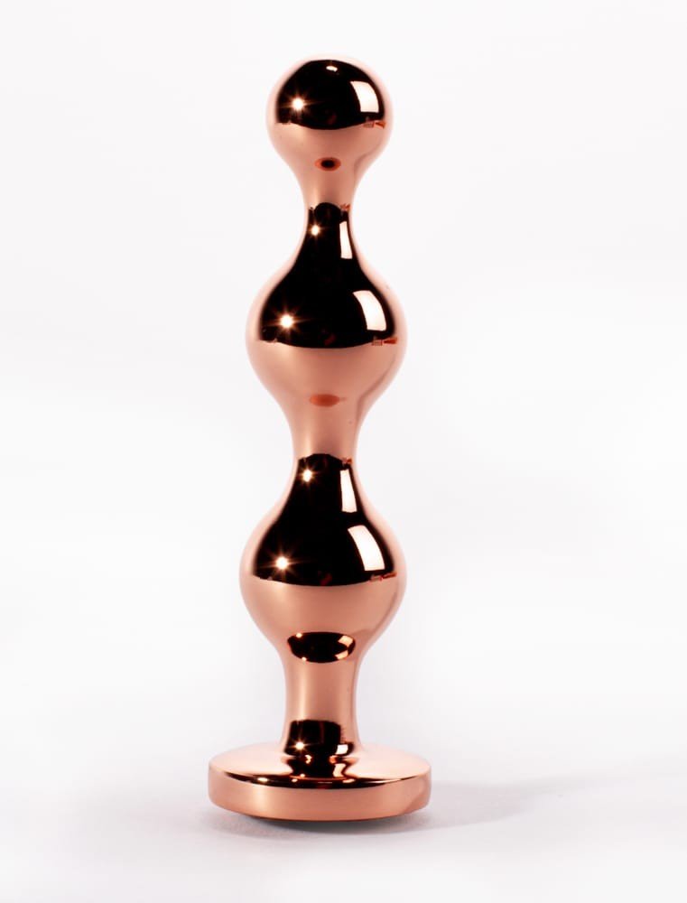 X-Men Secret Shine Booty Call Metal Butt Plug with Gem Gold S - Image 3