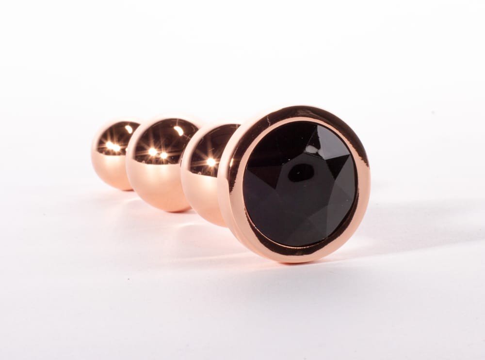 X-Men Secret Shine Booty Call Metal Butt Plug with Gem Gold S - Image 4