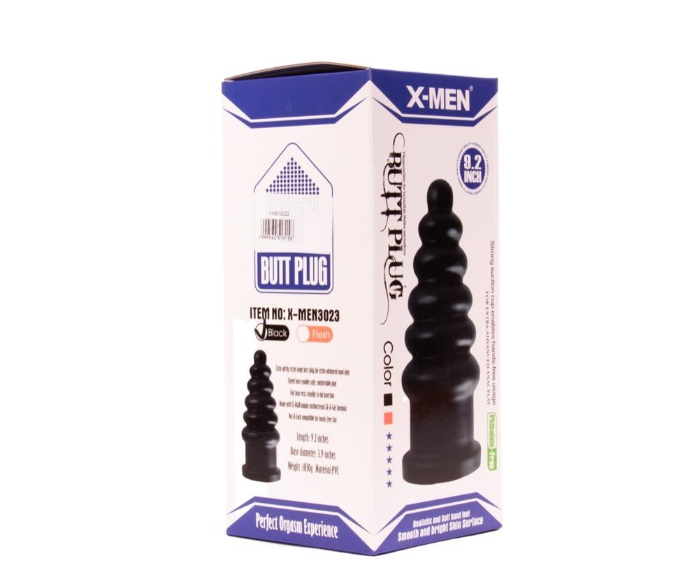 X-MEN 9.2 inch Butt Plug Black - Image 2