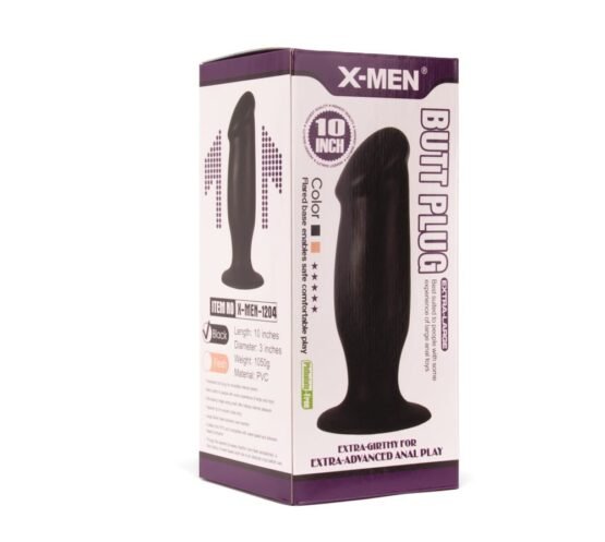 X-MEN 10 inch Butt Plug Black - Image 2