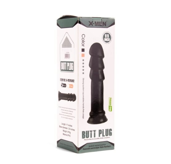 X -MEN 11 inch Butt Plug Black - Image 2