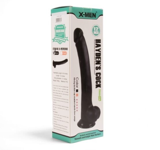 X-MEN Hayden’s 12 inch Cock Black - Image 2