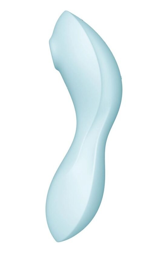 Satisfyer Curvy Trinity 5 Air Pulse Vibrator Blue - Image 4