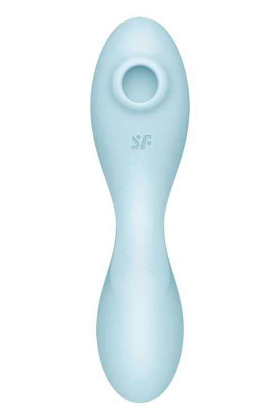 Satisfyer Curvy Trinity 5 Air Pulse Vibrator Blue - Image 2