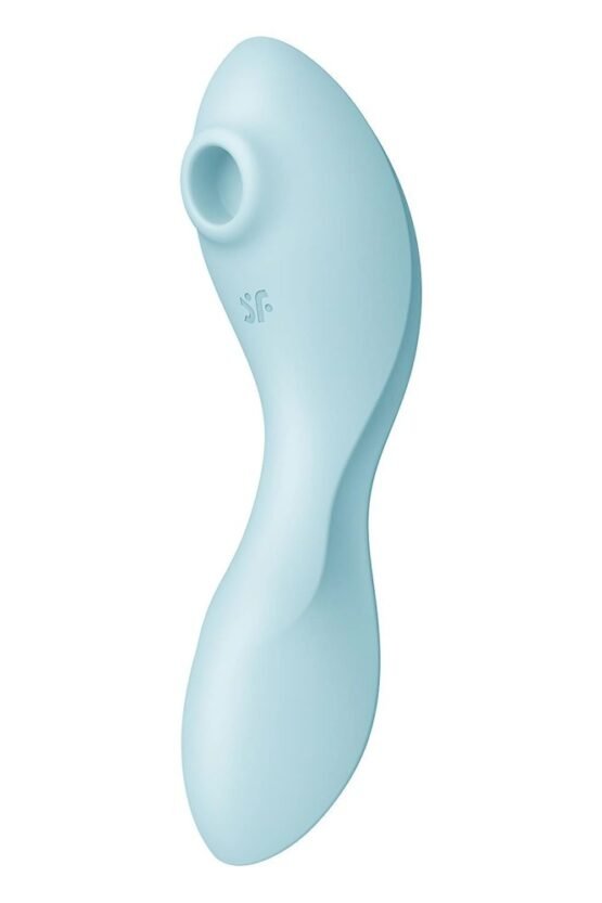 Satisfyer Curvy Trinity 5 Air Pulse Vibrator Blue - Image 3