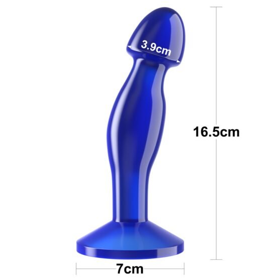 Flawless Clear Prostate Plug 6.5'' Blue - Image 7