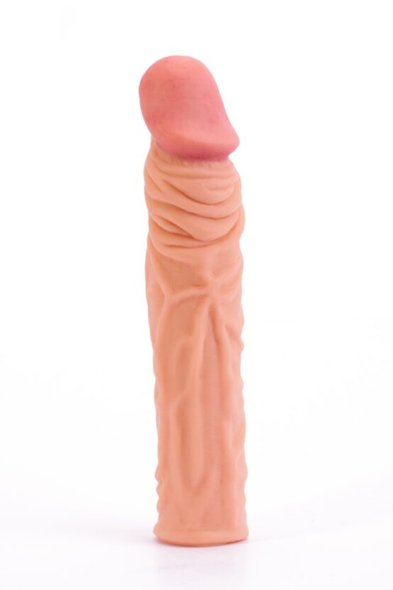 Pleasure X-Tender Penis Sleeve Brown 3 - Image 6