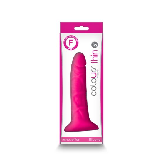 Colours - Pleasures - Thin 5" Dildo - Pink - Image 2