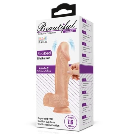 Beautiful Zebulon 7,6'' Vibrating Dildo