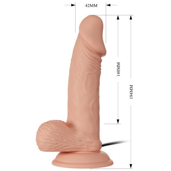 Beautiful Zebulon 7,6 " Vibrating Dildo - Image 2