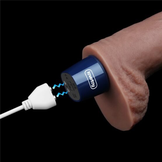 11" REAL SOFTEE Rechargeable Silicone Vibrating Dildo - Image 3