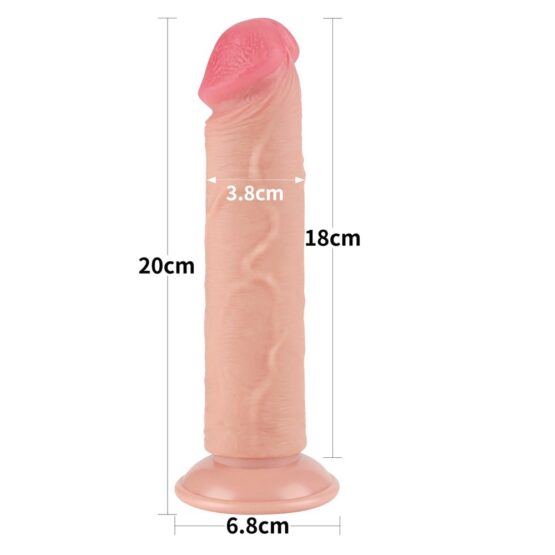 8'' Sliding Skin Dual Layer Dong Flesh II - Image 3