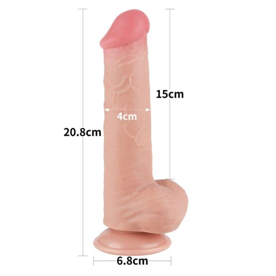 8'' Sliding Skin Dual Layer Dong Flesh III - Image 4