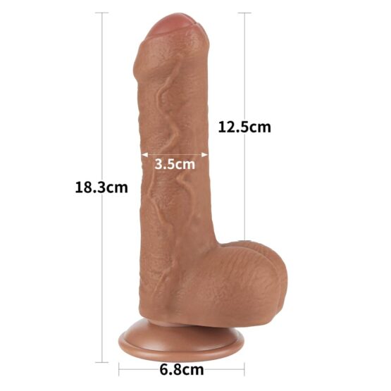 7'' Sliding Skin Dual Layer Dong Brown - Image 5