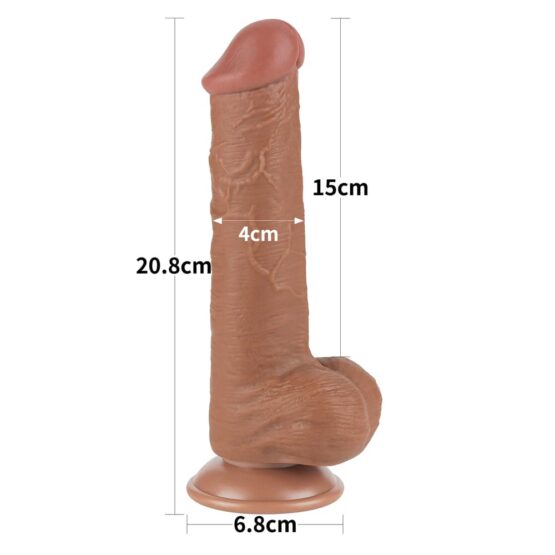 8'' Sliding Skin Dual Layer Dong Brown III - Image 5