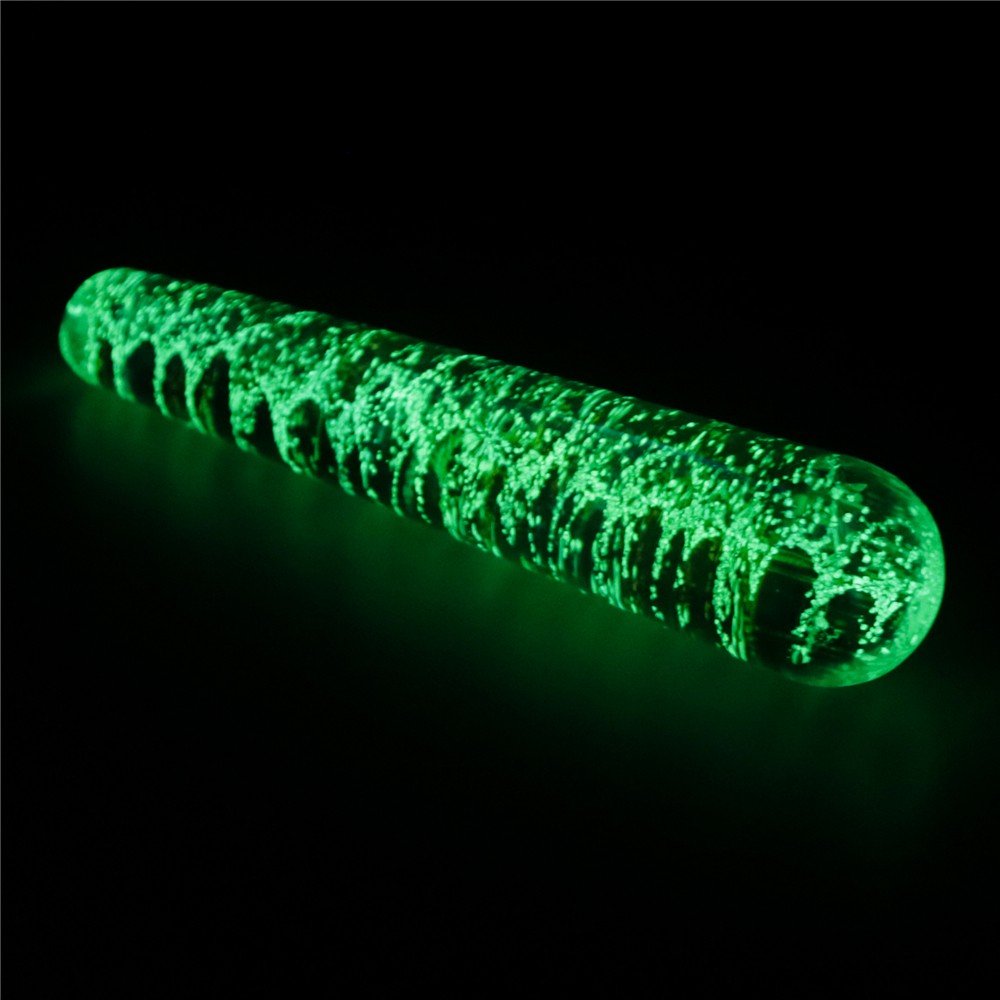 Glow-in-the-dark Twilight Gleam Glass Dildo-Slim Fantasy - Image 5