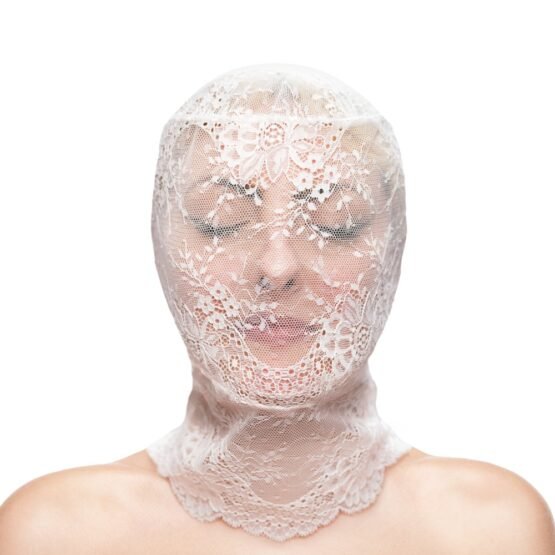 Fetish & Fashion - Lace Hood - White - Alternate Package - Image 2