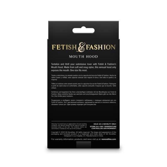 Fetish & Fashion - Mouth Hood - White - Alternate Package - Image 3