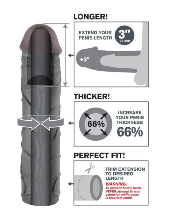 Mega 3" Extension  Black - Image 3