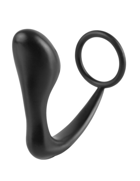 Ass-Gasm Cockring Plug  Black - Image 3