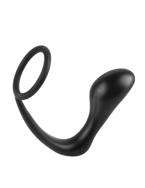 Ass-Gasm Cockring Plug  Black - Image 2