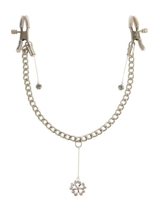 Crystal Nipple Clamps  Silver - Image 3
