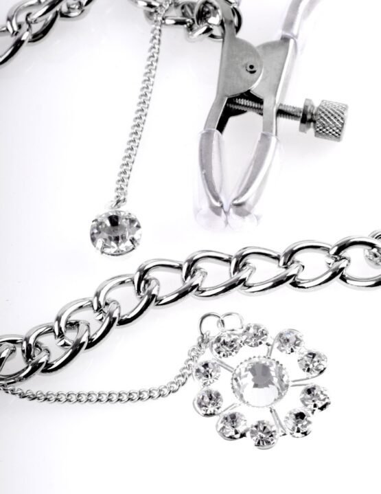 Crystal Nipple Clamps  Silver - Image 4