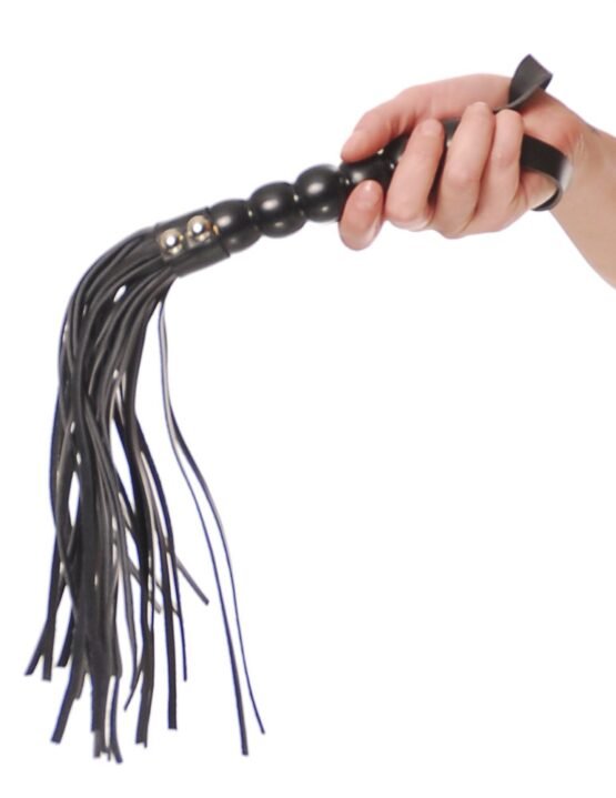 Beaded Cat-o-Nine Tails  Black - Image 4