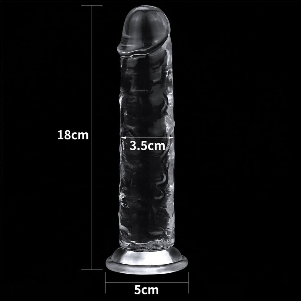 7.0'' Flawless Clear Dildo - Image 4