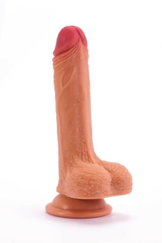 7" Dual-layered Silicone Nature Cock Flesh - Image 7