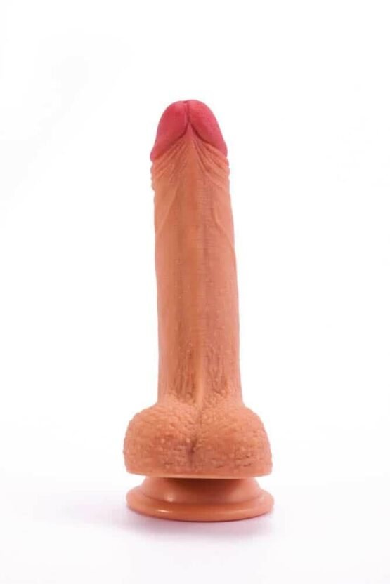 7" Dual-layered Silicone Nature Cock Flesh - Image 3