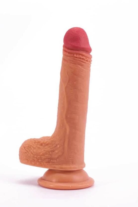 7" Dual-layered Silicone Nature Cock Flesh - Image 5