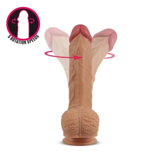 Dual layered Silicone Rotating Nature Cock Liam Flesh - Image 7