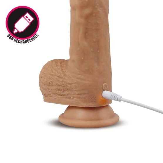 Dual layered Silicone Rotating Nature Cock Liam Flesh - Image 2