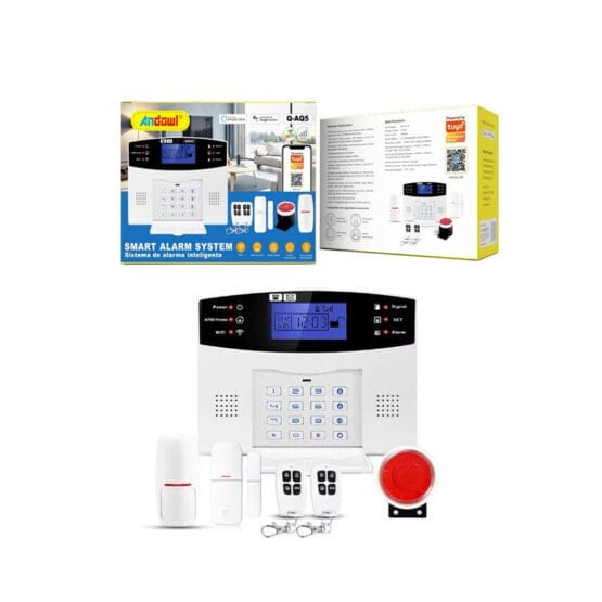 Andowl Σύστημα συναγερμού με οθόνη LCD και 2 τηλεχειριστήρια Q-AQ5 – Smart Alarm System
